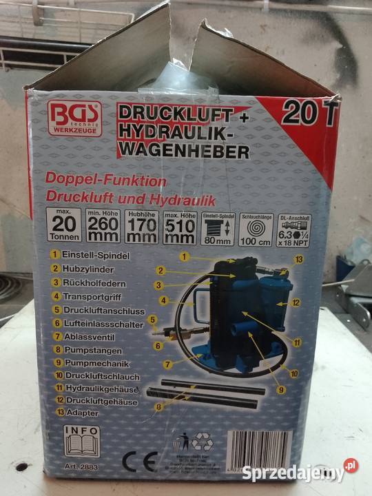 BGS 2883 Podnośnik hydrauliczny wspomagany Katowice