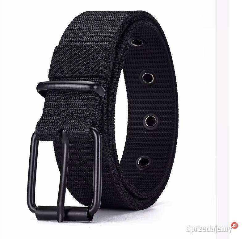 pasek do spodni materiałowy czarny długość 114 świętokrzyskie