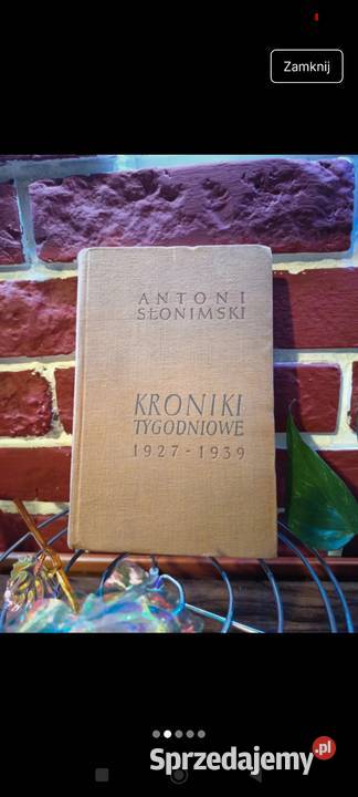 antoni słonimski kroniki tygodniowe 19271939 Bydgoszcz sprzedam
