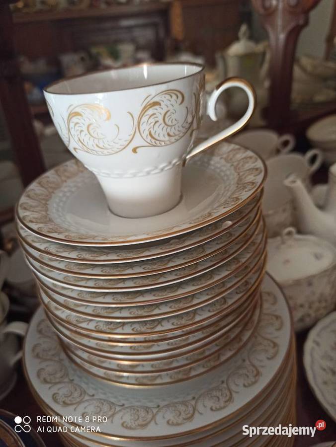 filiżanka z talerzykiem deserowym Hackefors Gdańsk