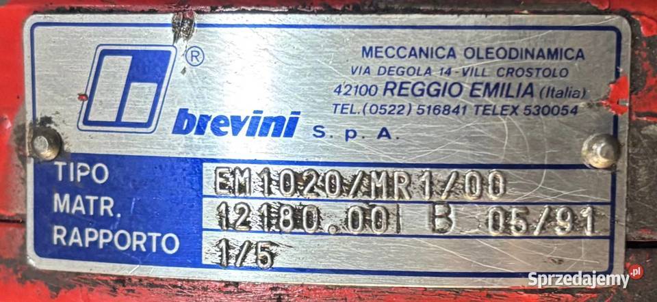 Brevini EM1020MR100 Brevini EM1020MR1 Reduktor Poznań