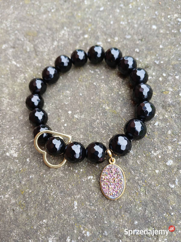 Bransoletka damska z Onyksu fasetowanego z Kielce