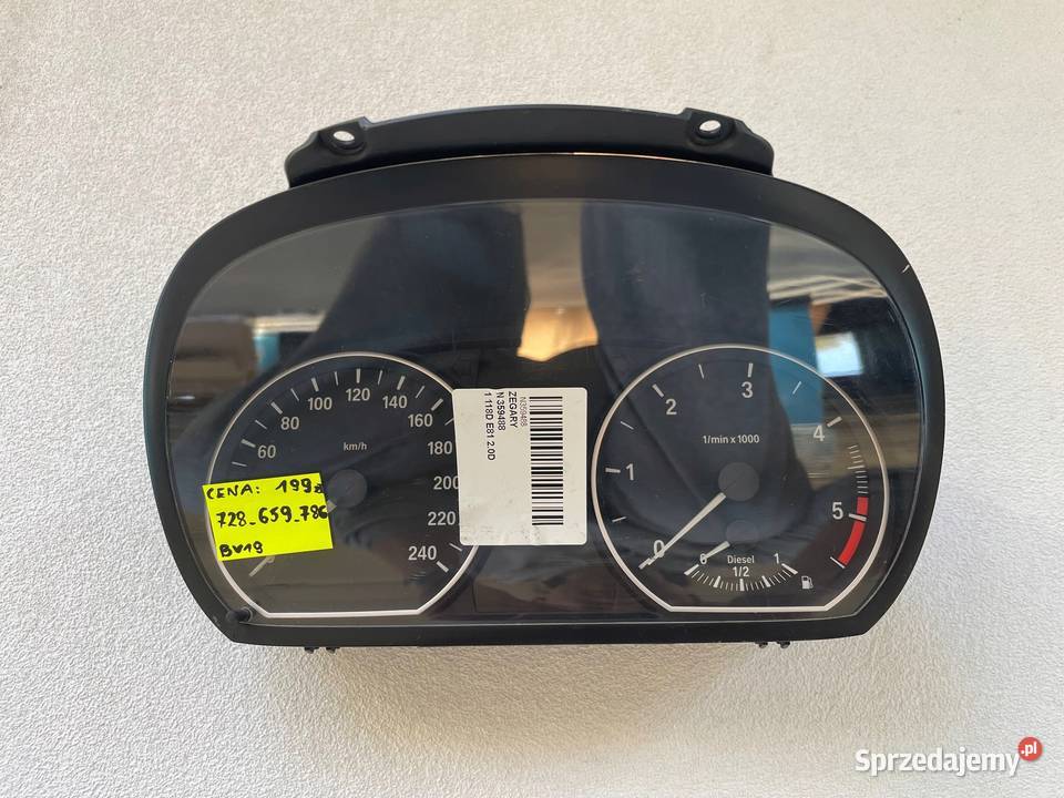 LICZNIK ZEGARY BMW 1 E87 E91 118d DIESEL sprzedam