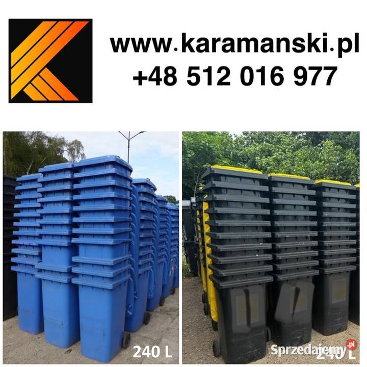240 L używane pojemniki na odpady 120 L 660 L Pozostałe śląskie sprzedam