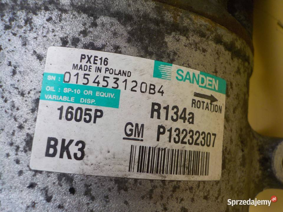 OPEL INSIGNIA ZAFIRA 20 CDTI 13r 130 sprezarka Kompresory klimatyzacji świętokrzyskie sprzedam