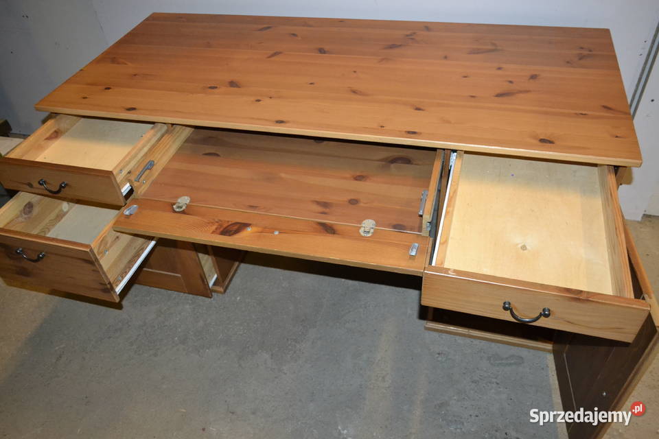 biurko sosnowe gabinetowe Będzin