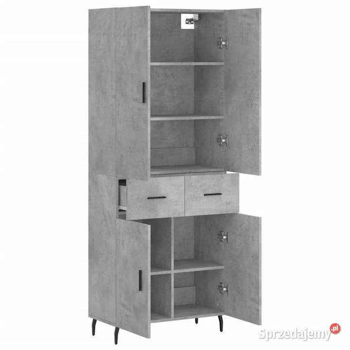 Witrynka szarość betonu 695x34x180 materiał Warszawa