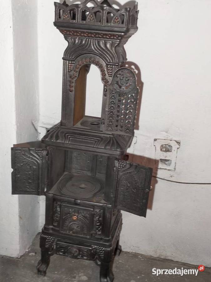 Żeliwny zabytkowy piec antyk Solarnia