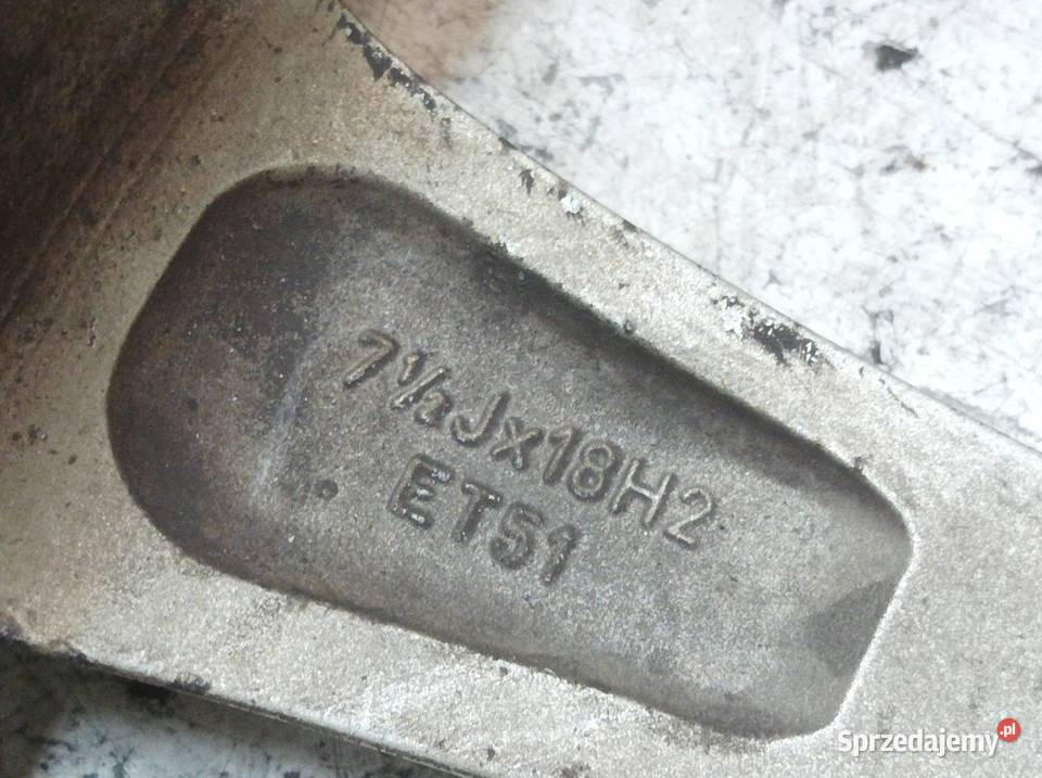 FELGA ALUMINIOWA R18 5X112 ET51 OC57MM 75JX18H2 Motoryzacja sprzedam