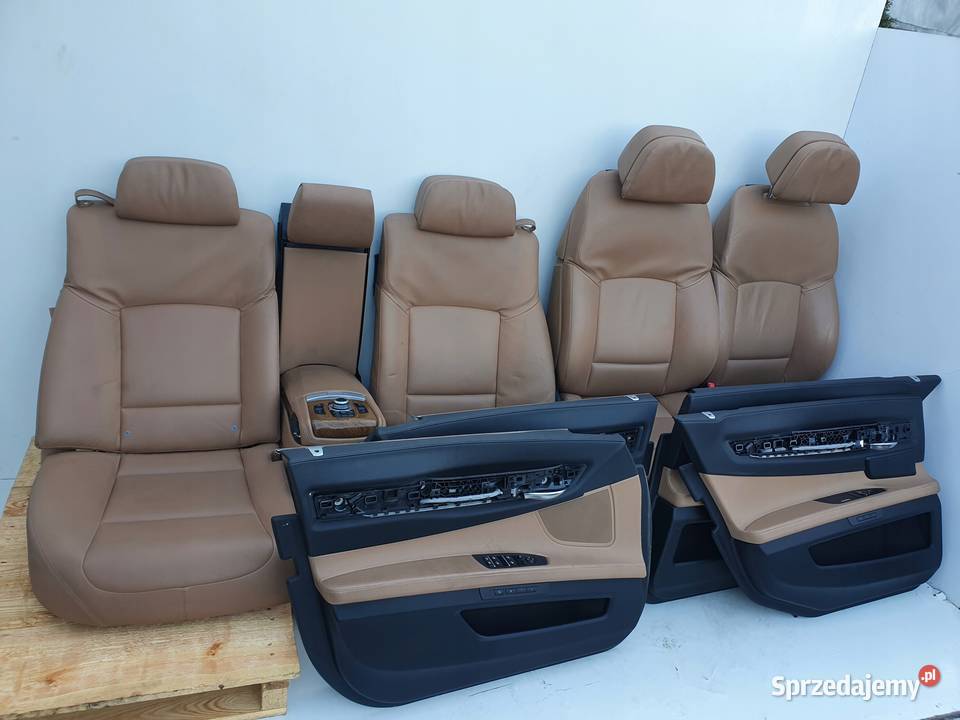 BMW F01 FOTEL FOTELE KOMPLET FOTELI DVD RUDE Janów
