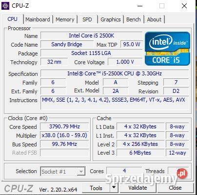ASRock P67 PRO3 B3 Intel Core i52500K 100 DDR3 2133  Opole