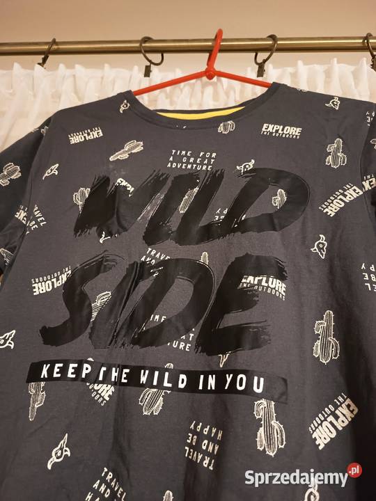 Koszulka Chłopięca z Nadrukiem Bluzka TShirt Rozmiar 158