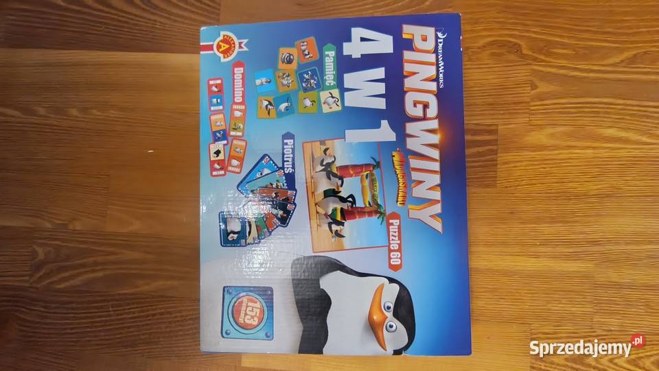Pingwiny 4w1 pamięć piotruś domino puzzle Pozostałe wielkopolskie
