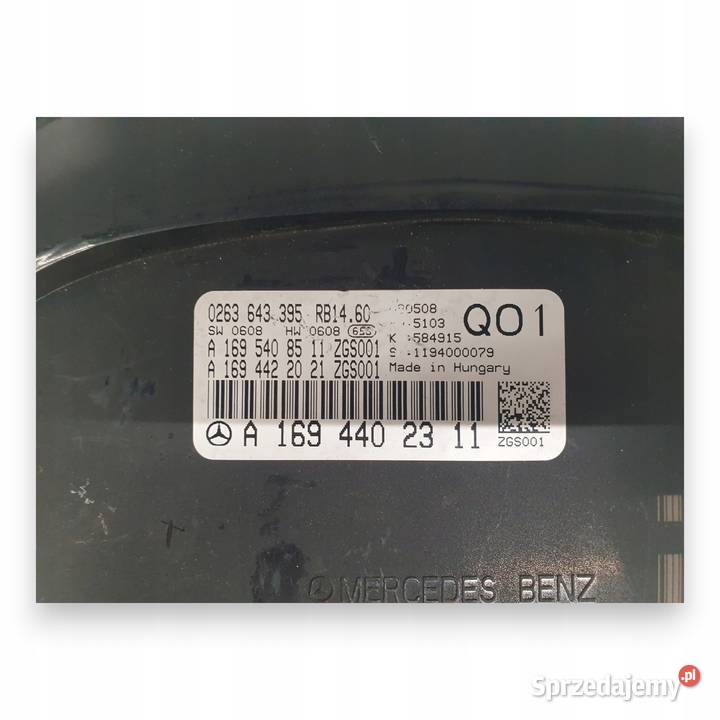 LICZNIK ZEGARY A1694402311 Mercedes W169 20 CDI osobowe