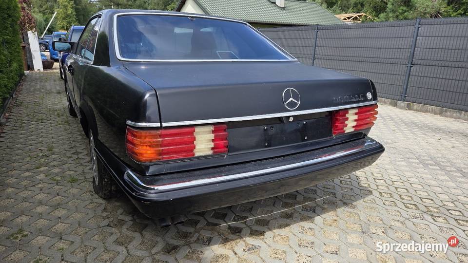 Mercedes SEC 560 V8 ikona motoryzacji ogranicznik prędkości Pruszków