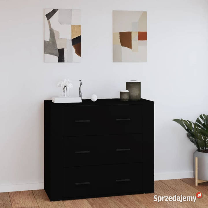 Szafka czarna 80x33x70 materiał drewnopochodny Warszawa