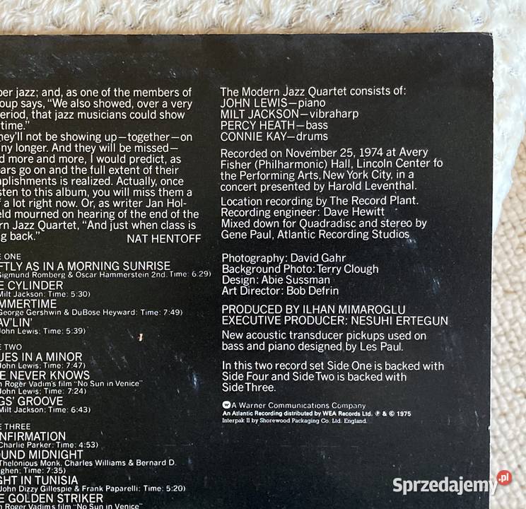 The Modern Jazz Quartet The Last Concert Szczecin