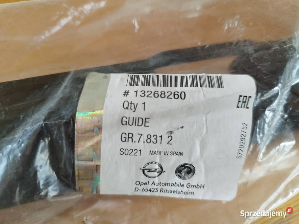 ślizg zderzaka tył OPEL MERIVA B 2010 13268260 osobowe Wożuczyn