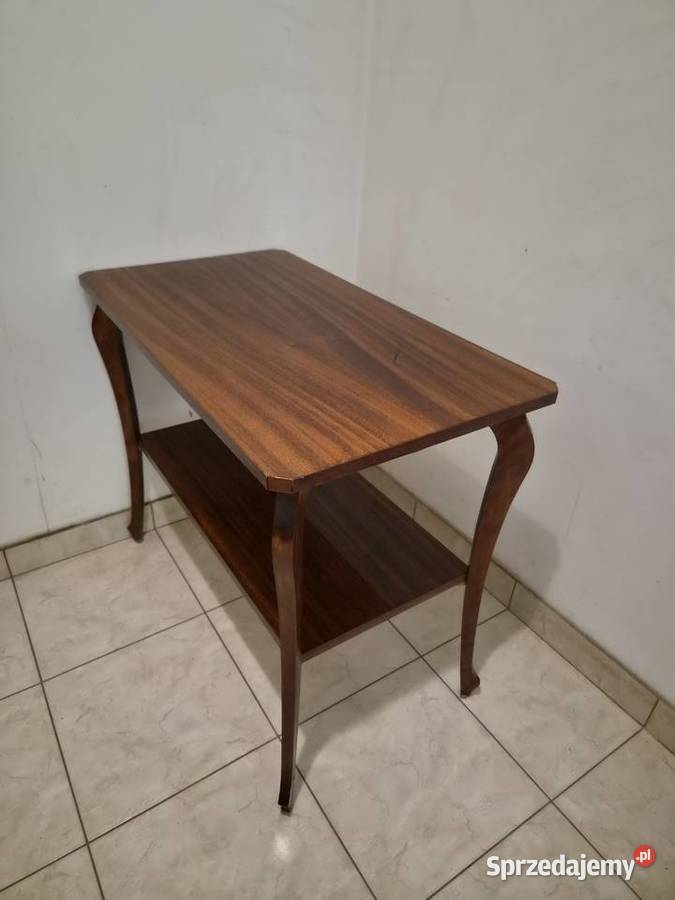 Vintage stolik pomocnik PRL 1986 r wysoki połysk Piaseczno