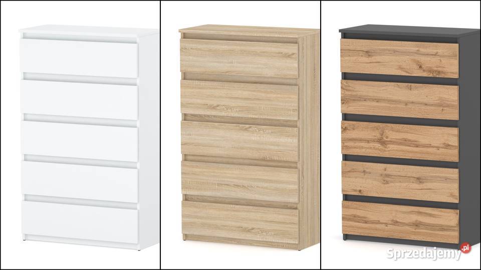 Komoda Drewniana 70 Nowoczesna Pojemna Szafka Do 70cm Elbląg