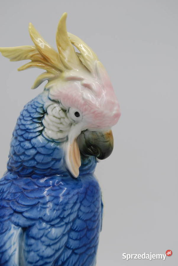Porcelanowa figura Kakadu Ens Porcelana i szkło Poznań