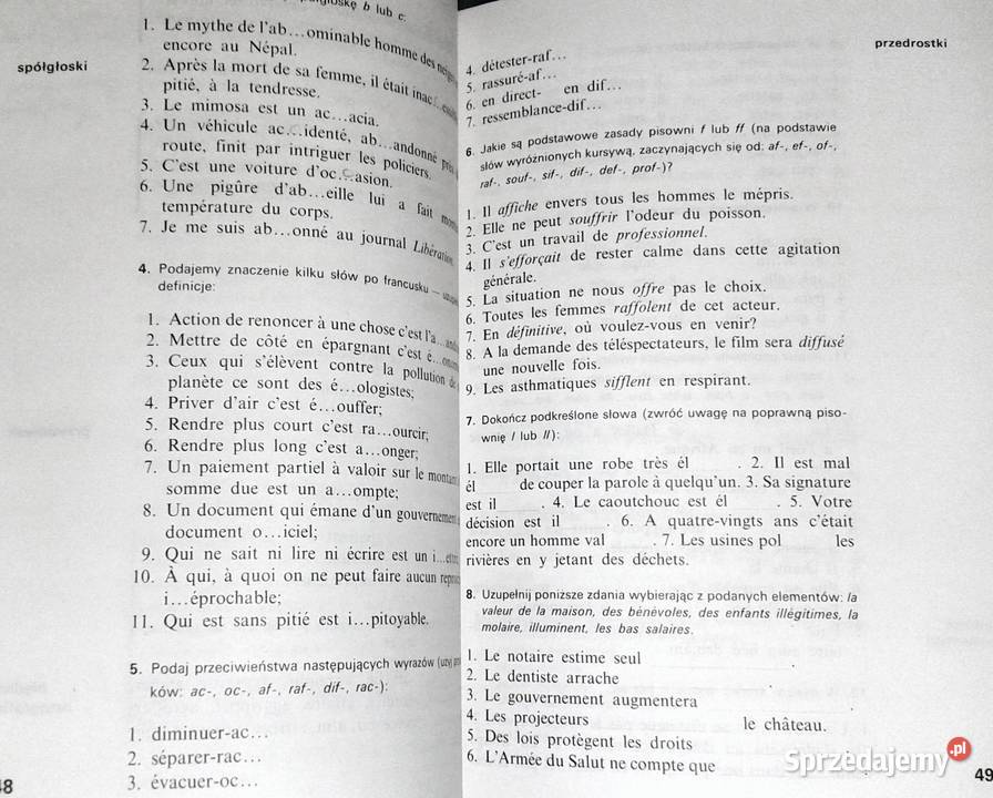 Poradnik ortograficzny polaków język francuski