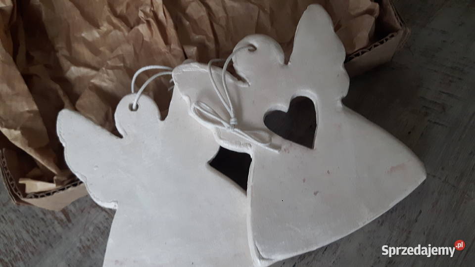 Aniołki ceramiczne ręcznie wykonane Dekoracje i ozdoby mazowieckie Otwock