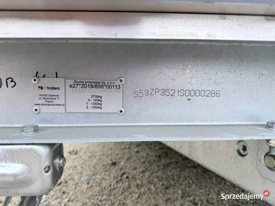 gastronomiczne ZP TRAILERS zp352 dolnośląskie Komorniki