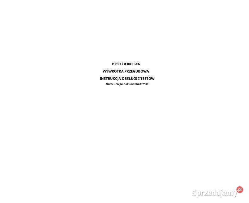 Bell B25D B30D instrukcja obsługi DTR Kielce