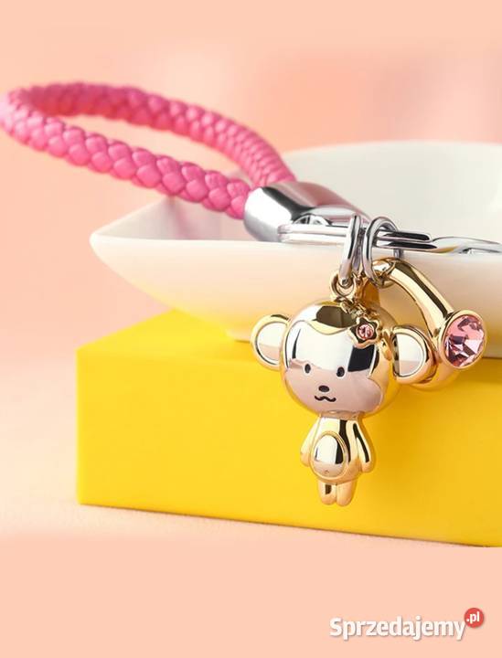 Skórzane breloki pary Małpki milesi Uniseks Ełk