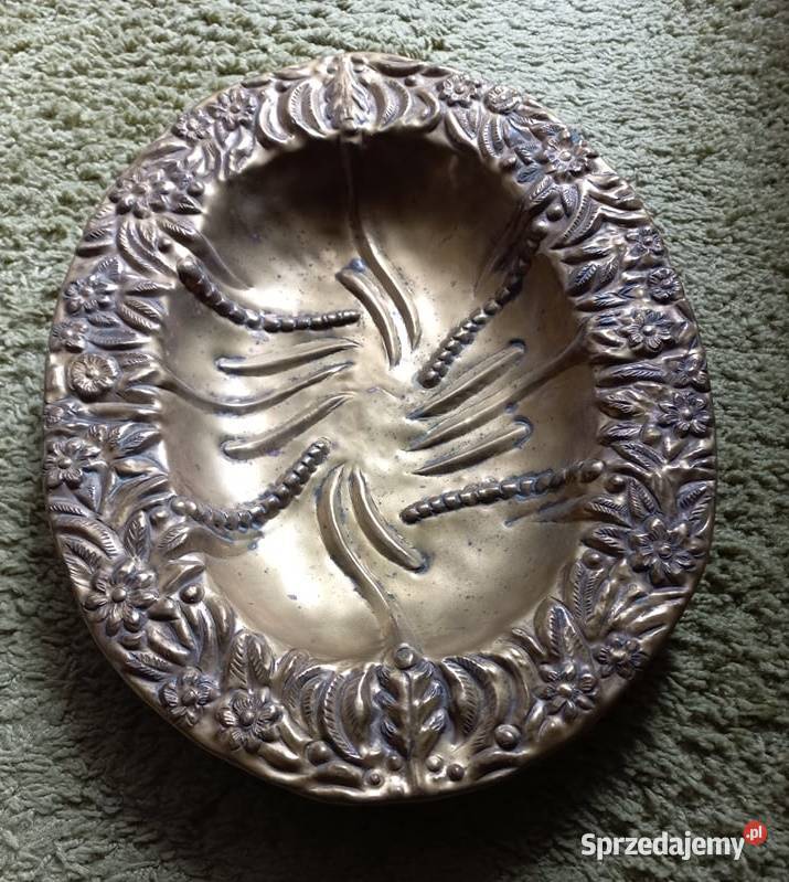 Duża mosiężna patera Akcesoria kuchenne Warszawa