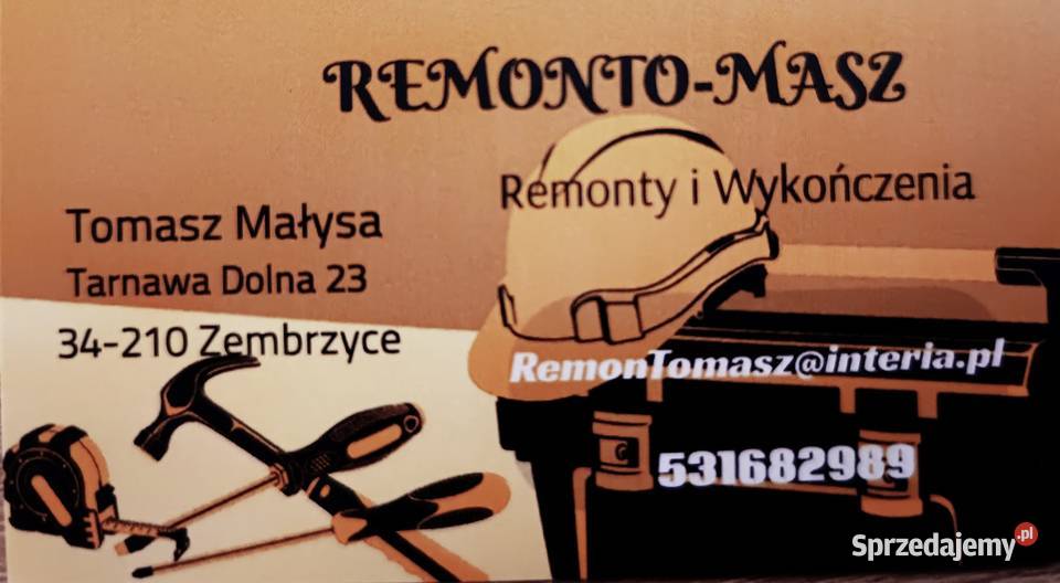 Prace Remontowo wykończeniowe Wykończenia pod klucz Tarnawa Dolna