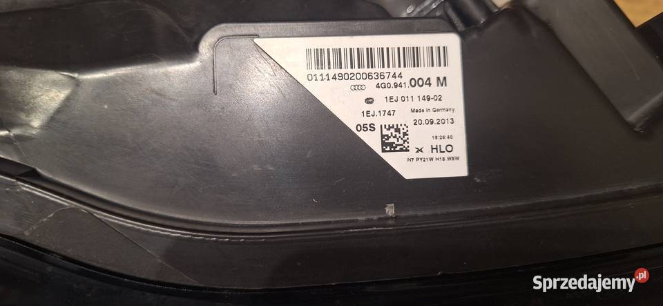 Lampa prawy przód audi a6 c7 europa super stan Inowrocław sprzedam