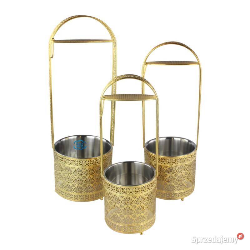 Duże Nosidełko do Węgielków M04 Złoty Rozmiar L Łódź