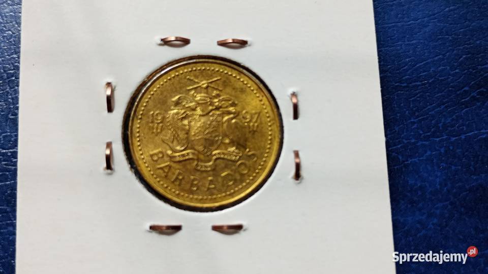 Stare monety 5 cent 1997 Barbados Lesko