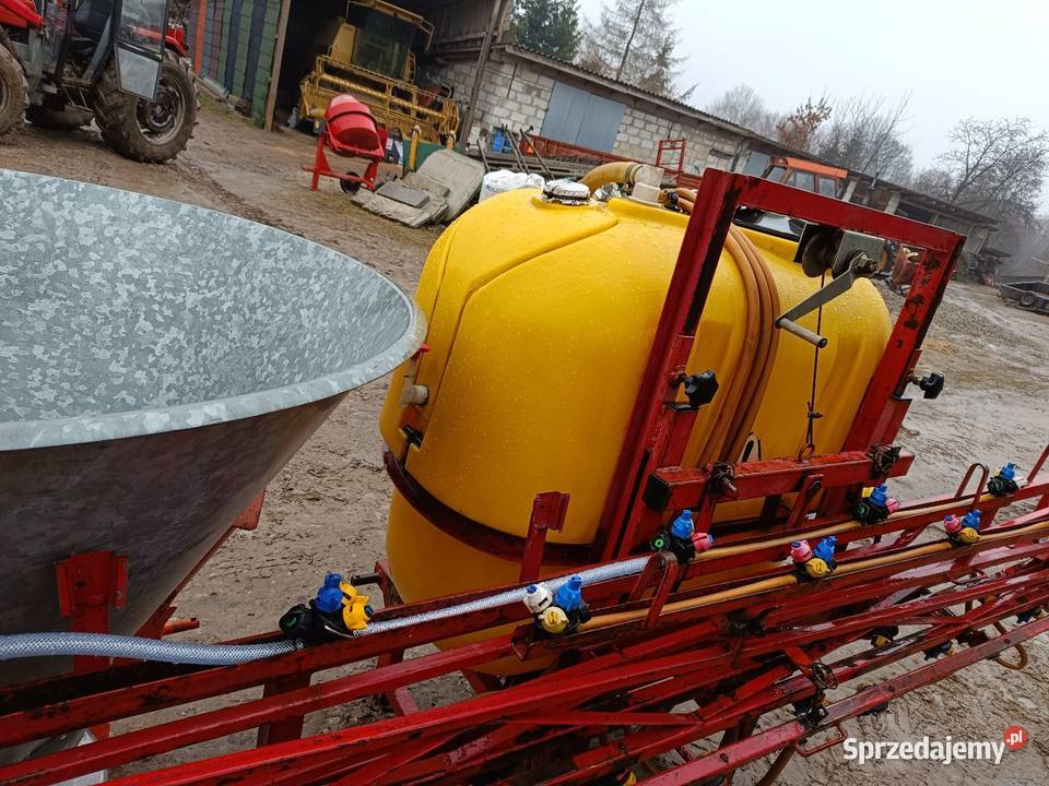 Rozsiewacz lej ocynk Opryskiwacz 400l 12m Wałek lubelskie Zamość