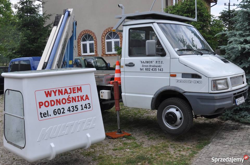 Wynajem podnośnika koszowego na terenie woj mazowieckie Płock