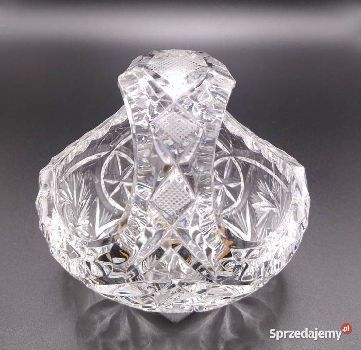 Vintage kryształowy koszyczek 2 pomorskie Gdańsk sprzedam