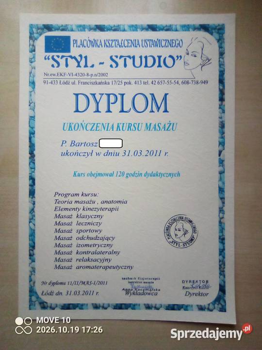 Masaż z dojazdem Łódź i łódzkie