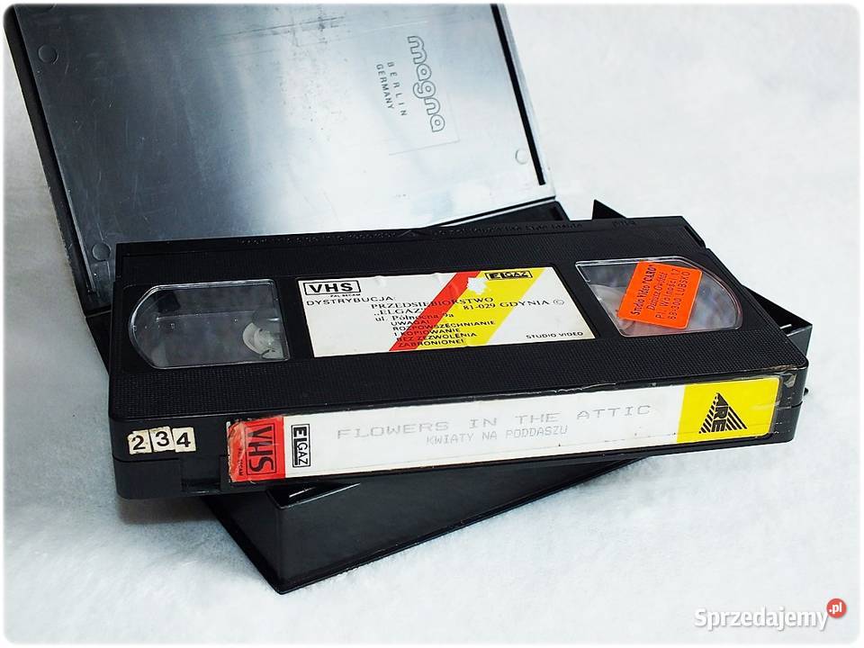 Kaseta VHS Film Kwiaty na poddaszu Film na Video lektor Żary
