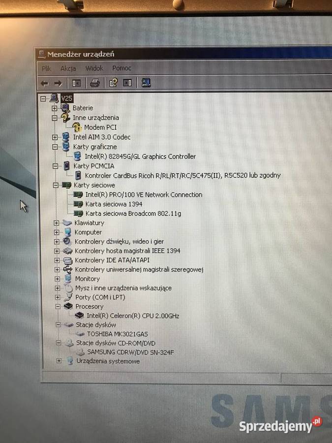 Laptop SAMSUNG V25 Samsung Radom