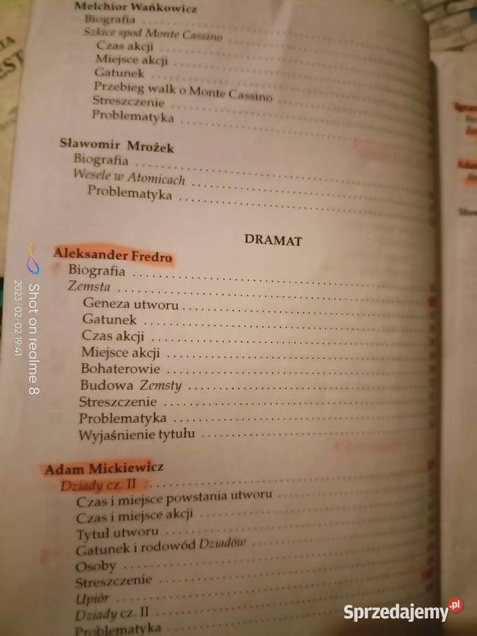 Język polski unikat okazy analizy literatury mazowieckie Warszawa sprzedam
