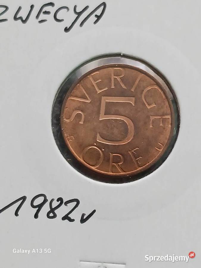 5 Ore Szwecja 1982 r UNC