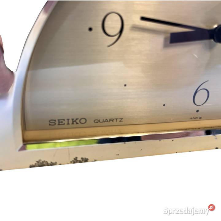 Ładny zegar kominkowy Hollywood Regency Seiko Warszawa