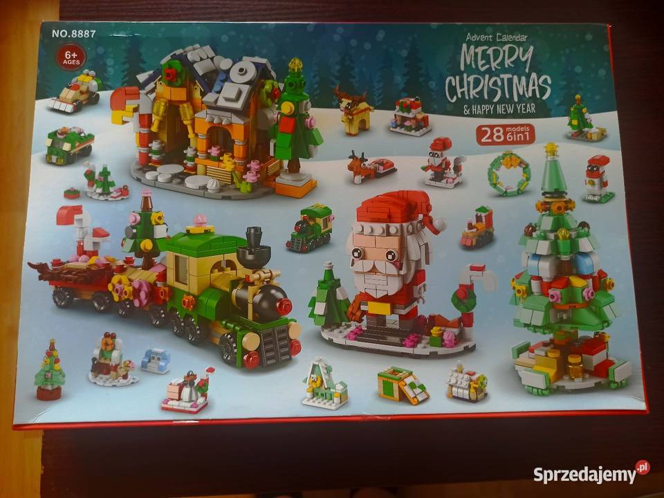 Kalendarz adwentowy klocki konstrukcyjne