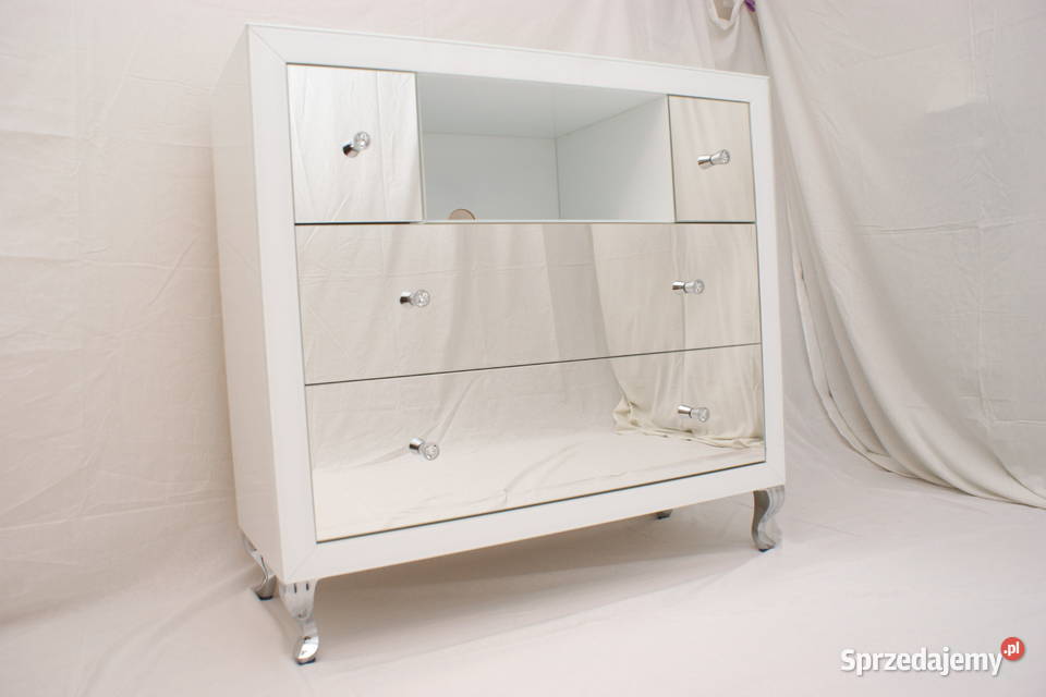 Komoda lustrzana biała komoda z lustra