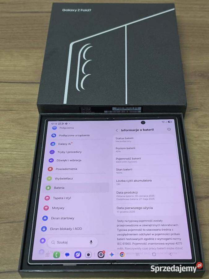 Samsung Galaxy Z Fold7 512GB Silver Shadow Samsung Przemyśl