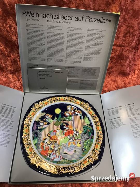 Talerz Rosenthal Bjrn Wiinblad Kolędy na Kielce