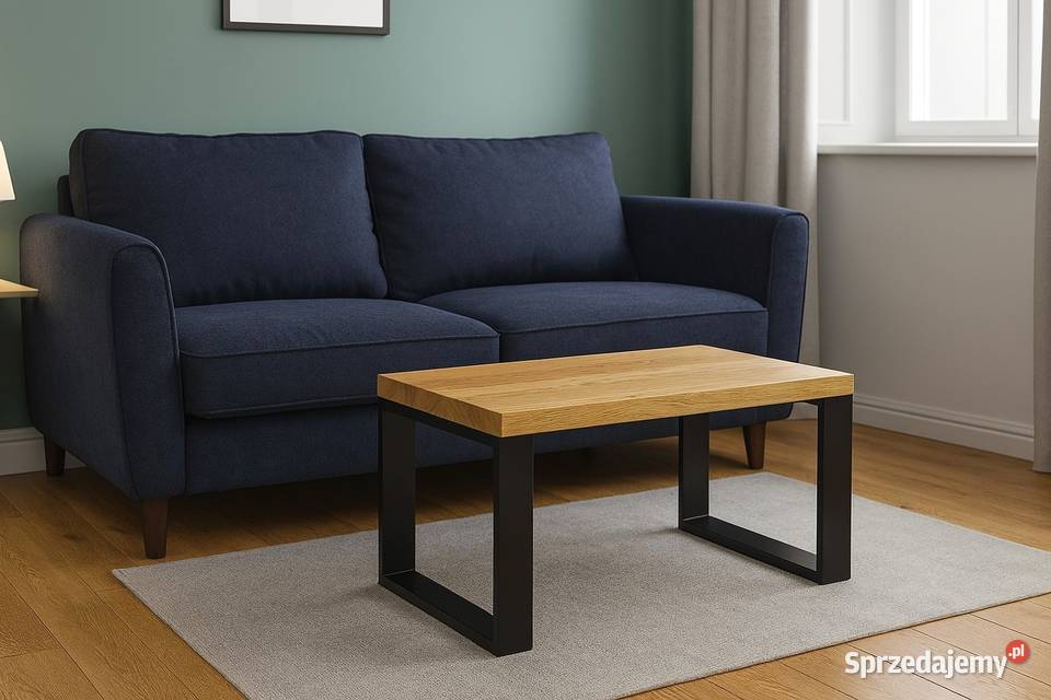 Stolik Kawowy Dębowy LOFT Ława 100 Lite Drewno Warszawa