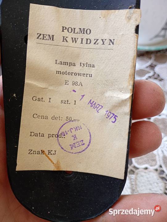 Nowa lampa komar tył żak kwidzyn Oświetlenie Majdan Królewski